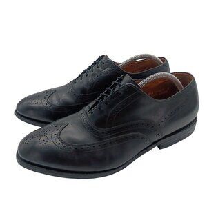 Allen Edmonds Chester Shoes Mens 10.5 EEE Black Leather Brogue Dress Oxford USA
